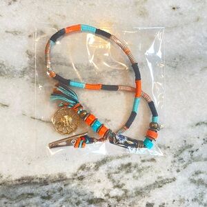 Multicolor Beaded hair clip/ roach clip